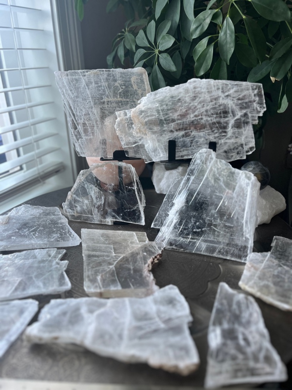 Transparent Selenite Slab Crystal